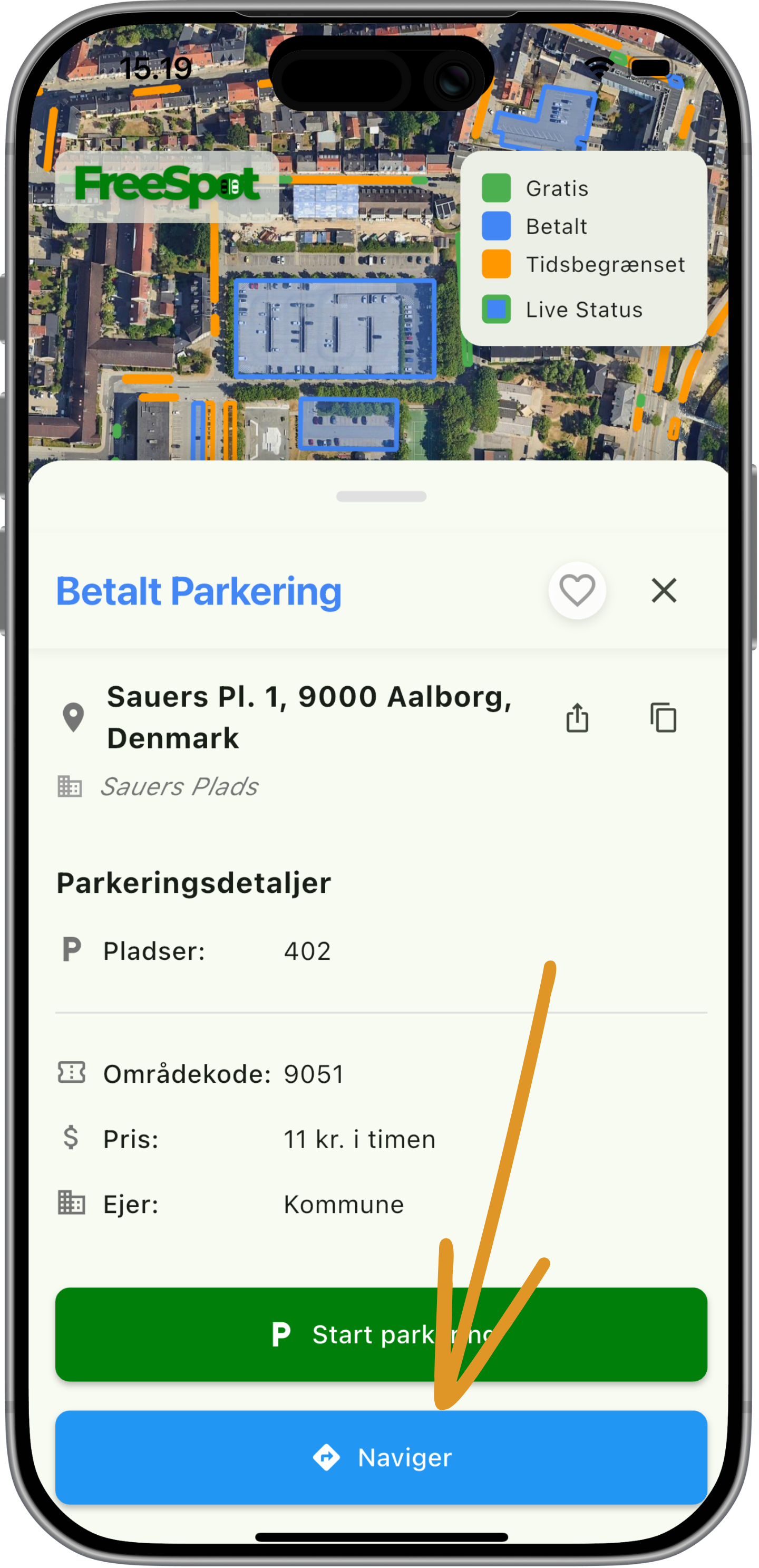 Trin 3 - Navigér og parkér
