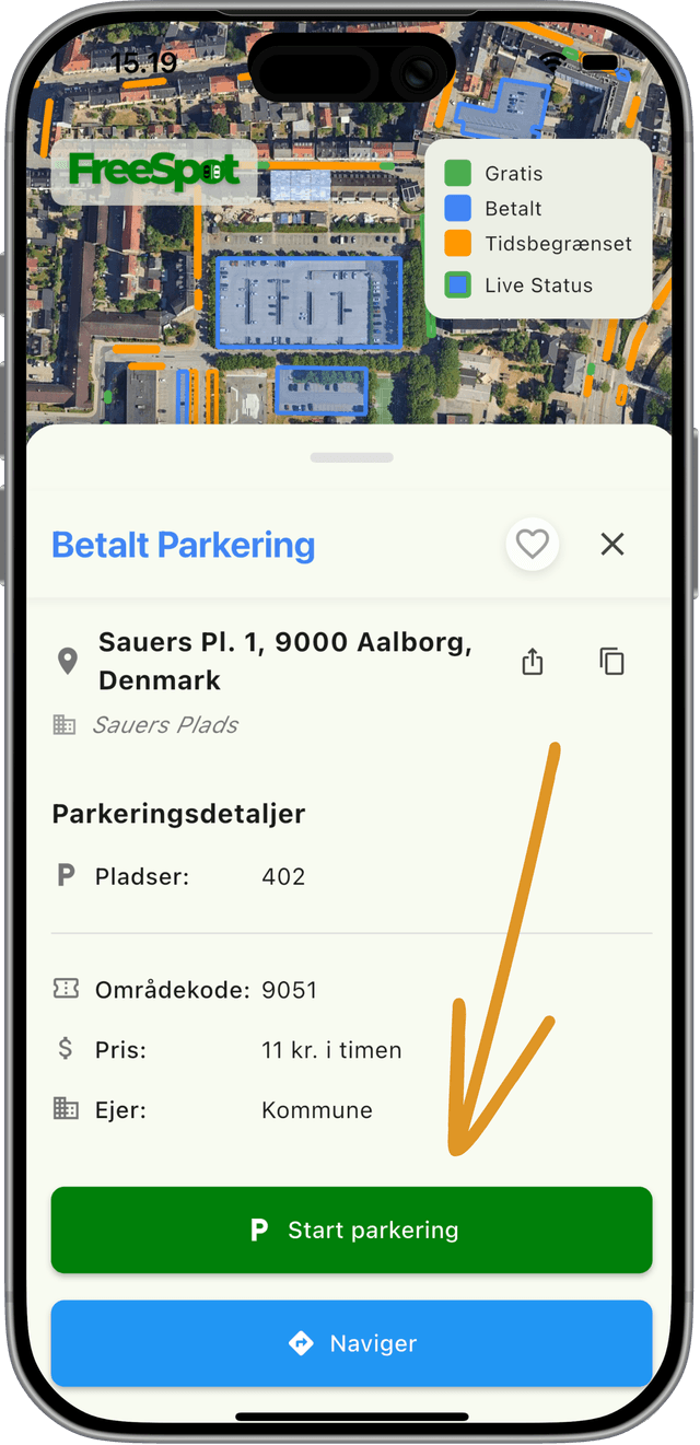 FreeSpot app – betal for parkering direkte i appen